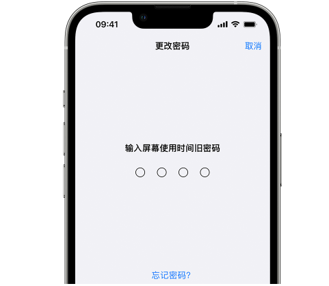 扶余iPhone屏幕维修分享iPhone屏幕使用时间密码忘记了怎么办 