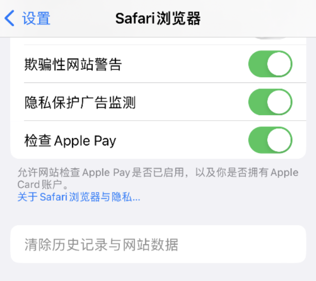扶余苹果手机维修分享Safari 浏览器清除历史记录无法使用怎么办 