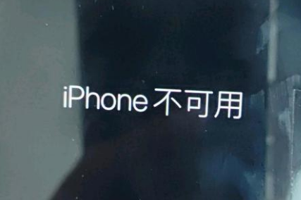 扶余苹果服务网点分享锁屏界面显示“iPhone 不可用”如何解决 