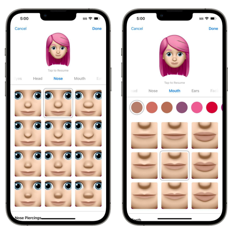 扶余苹果手机维修分享​iOS 16中的拟我表情有了哪些变化和升级 